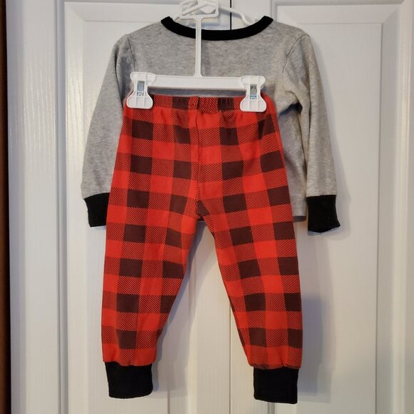 Boys 3T Christmas reindeer pajama set - Picture 3 of 4